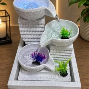 Fountain 3 Bowls with LED